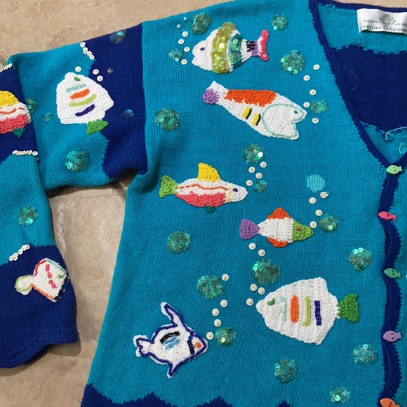 Vtg Design Options by Philip & Jane Gordon cardigan - Picture 15 of 16